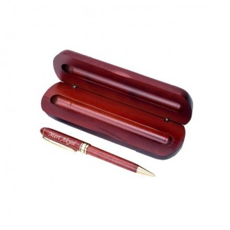 KUTULU LÜKS AHŞAP TÜKENMEZ KALEM SETİ CEVİZ AHŞAP (TOPTAN SATIŞA UYGUNDUR)