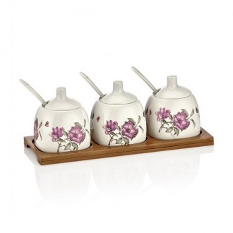 NOBLE LİFE MENEKŞE DESEN 7 PRÇ. BAHARATLIK 