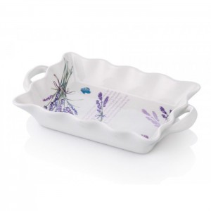 NOBLE LİFE LAVANTA DESEN KULPLU DİKTÖRTGEN SERVİS